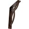 Ekena Millwork Versailles Wrought Iron Bracket, (Single center brace), Antiqued Copper 1 1/2"W x 5 1/2"D x 8"H BKTM01X05X08SVEACO - alternate 1